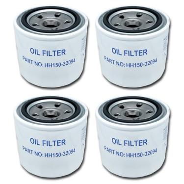 Imagem de Filtros de óleo HH150-32094 compatíveis com Kubota BX2200D BX22D BX23D B20 B21 B26 ZD1211 ZD1211 ZD25 ZD28 ZD326 ZD331 ZG327 B5100 B52000 Tratores B6100 B6200 B7100 B7200 - Pacote com 4