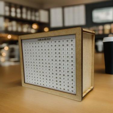 Imagem de Caixa Cofre poupança desafio 3000 MDF  - Garcia 3D, MDF Cru