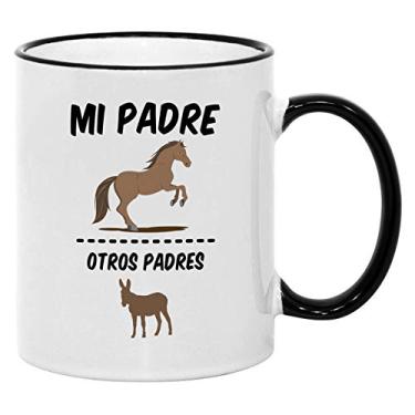 Imagem de Casitika Regalos para Papa. Tazas para Cafe de Dia de los Padres. Caneca de café de 325 ml para o Dia dos Pais em espanhol. Copos para pai latino para aniversário.