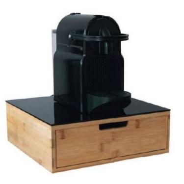 Imagem de Caixa Organizadora Para Café e Chá Com Base em Vidro Ecokitchen - Mimo