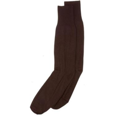 Imagem de Meia Social Masculina Cano Longo Classic Trifil T07005, Cafe, G