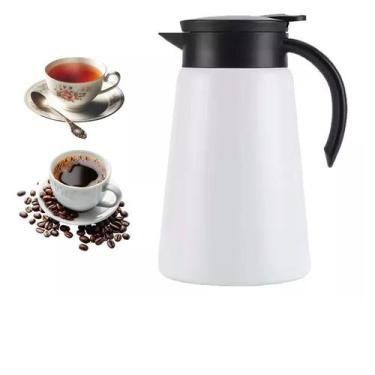 Imagem de Garrafa Térmica Bule C/ Gatilho Inox 880ml Chá Café Frigopro