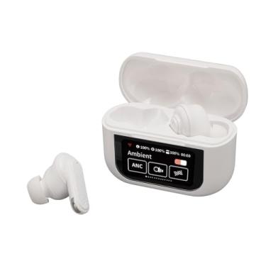 Imagem de Fones de Ouvido Bluetooth 5.4, Som Estéreo HiFi ENC Com Cancelamento de Ruído e Tela Sensível Ao Toque, Fones de Ouvido à Prova D'água para Esportes, Corrida, Jogos de Treino