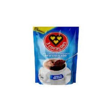 Imagem de Café Solúvel 3 Corações Descafeinado sachê 50g