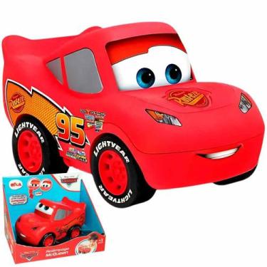 Imagem de Carrinho Roda Livre Relâmpago McQueen Com Expressão Nos Olhos Disney C