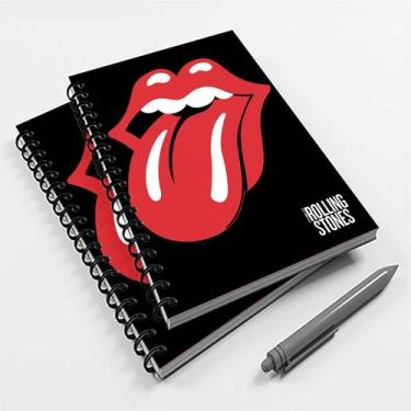 Imagem de Caderno Universitário 96 Fls Rock Rolloing Stones - Premium