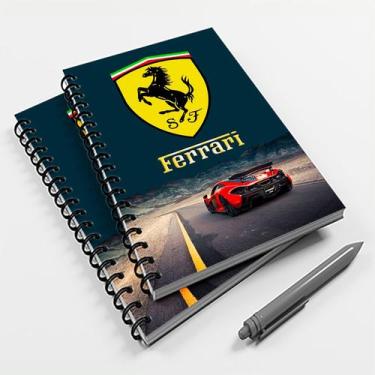 Imagem de Caderno Universitário 96 Fls Carro Ferrari Mod 02 - Premium