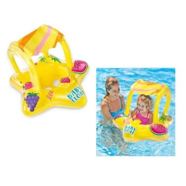 Imagem de Boia Inflável com Cobertura - Baby Bote 81x79cm - Intex
