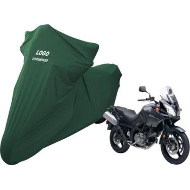 Imagem de Capa De Cobrir Moto Suzuki DL 650 V-Strom Não Risca Pintura - Mz, Verd