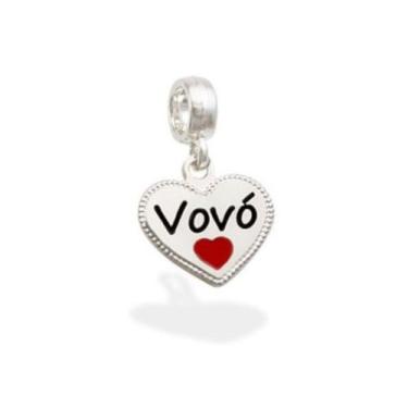 Imagem de Berloque Charms Prata Legitima 925 Vovo Avó - Lojas La+Ny, 2, Prata