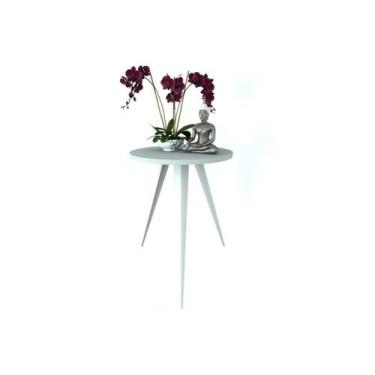 Imagem de Mesinha Lateral Sala Quarto De Canto Redonda B.B - Unidas