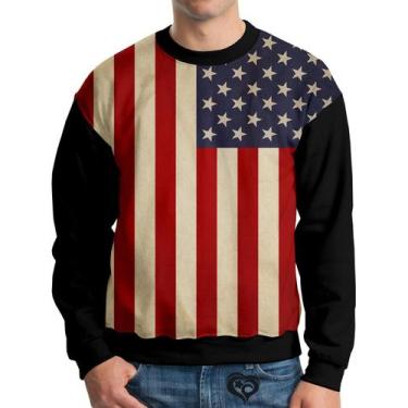 Imagem de Moletom Estados Unidos Adulto EUA USA UNISSEX blusa casaco - Alemark, 