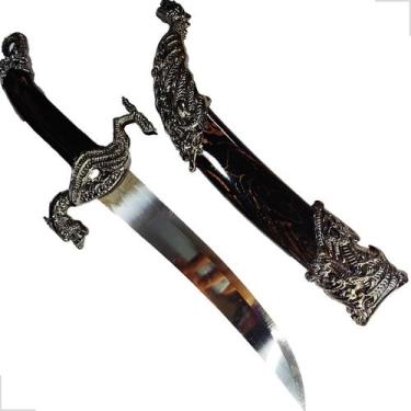 Imagem de Adaga Punhal de Exu Dragão Acessório Luxo Decorativo Espiritual - Rei 