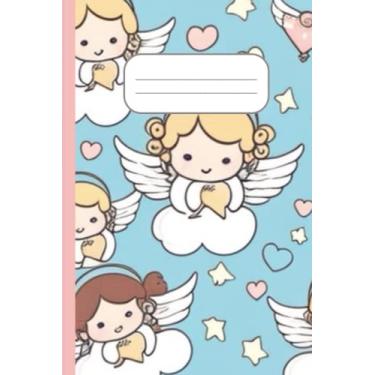 Imagem de Libreta Kawaii de Ángeles: 108 Páginas Rayadas para Soñadores y Creyentes: Regalos para Bautizo, Comunión, Bodas, Confirmación, Cristianos
