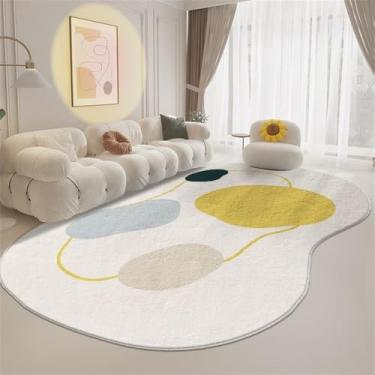 Imagem de HJZSZX Tapete pequeno com sensação de nuvem em forma de fresco para sala de estar, mesa de chá, almofada para sofá, quarto, cama, FYR, sem fiapos, 8,80 x 160 cm (2,6 x 5,25 pés)