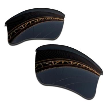 Imagem de LenzProse Lentes de reposição polarizadas de 1,5 mm para óculos de sol Oakley Flak Jacket XLJ, antiarranhões | Ajuste perfeito
