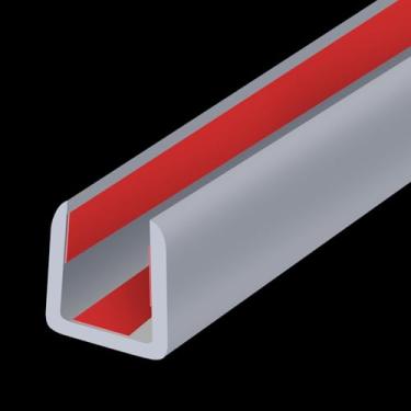 Imagem de YANRUIPRO Guarnição de Borda de Borracha, Faixa de Borda Flexível, Protetor de Borda de Canal U de 3/8"(9,5 Mm), Protetores de Borda Autoadesivos para Madeira Compensada, Vidro, Fl (Ajuste 3/8" - L20'