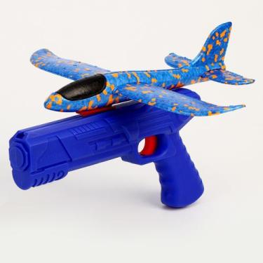 Imagem de Avião brinquedo planador com lançador catapulta voa ar livre - Shop DA