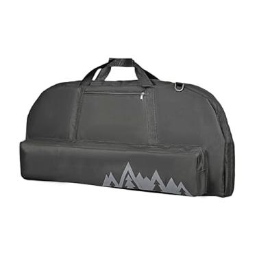Imagem de FENJANER Estojo para arco composto de tiro com arco, bolsa macia para arco com aljava de flecha, bolsa leve para transporte de arco com alça de ombro ajustável e alças de mochila para adulto
