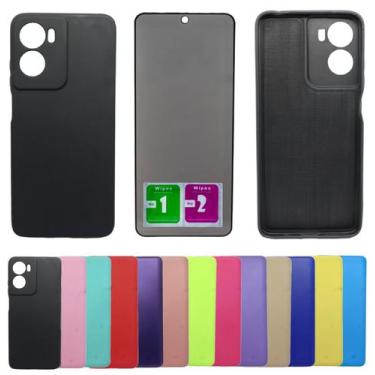 Imagem de Capinha Capa Aveludada Para Moto G05 + Pelicula Privacidade - Mustangs