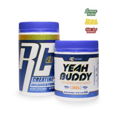 Imagem de Kit Pré Treino Yeah Buddy 350g+ Creatina 525g Ronnie Coleman-Unissex
