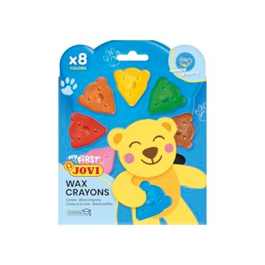 Imagem de Jovi - Conjunto de cera de urso MY FIRST CRAYON, cores sortidas, super forte, sem manchas (948)