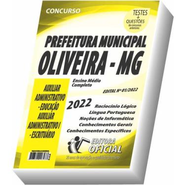 Imagem de Apostila Prefeitura de Oliveira - MG - Auxiliar Administrativo - CURSO