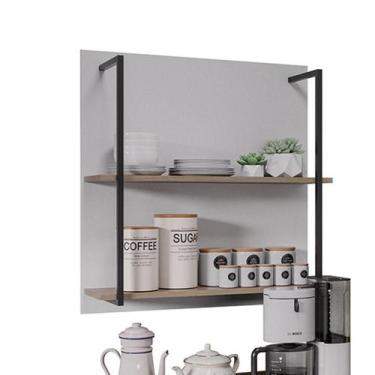 Imagem de Prateleira Industrial Dupla Cozinha Suspenso Painel Eri 70,5cm M12 - D