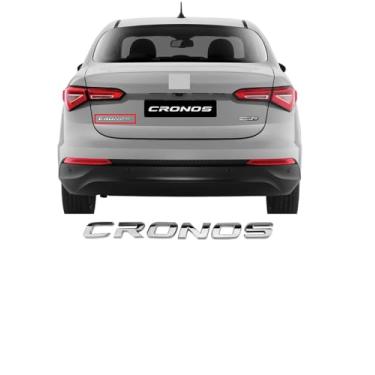 Imagem de Emblema Letreiro Cronos Cromado Para Cronos 2018 A 2024