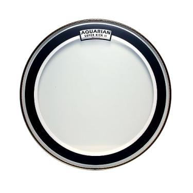 Imagem de Aquarian Drumheads SKPII22BK Super-Kick II Prepack 55,88 cm Cabeça de bumbo preta, brilhante