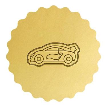 Imagem de Cortador Biscoito Carrinho com Fogo Hotwheels - DOCE IMPRESSO,  4cm