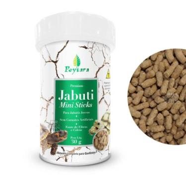 Imagem de Ração Poytara Jabuti Mini Sticks Tartarugas Filhotes 30g