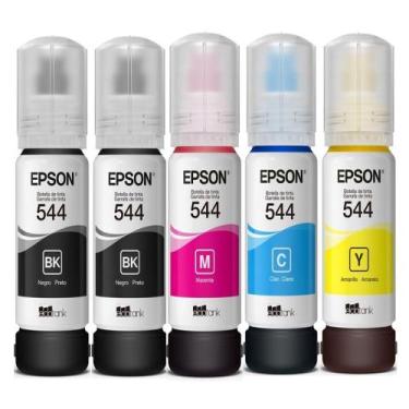 Imagem de Kit 5 tintas T544  T5445204P para impressora Tank L5190 L3250 L1250 - 