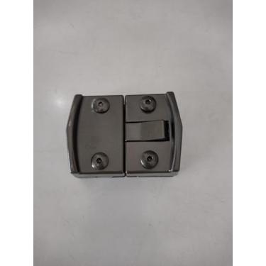 Imagem de 1570 Fechadura bate fecha v/v para janela em vidro temperado - HELA (Champanhe)