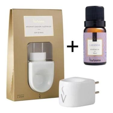 Imagem de Difusor Aromatizador Elétrico Porcelana Branco para Tomadas com essênc