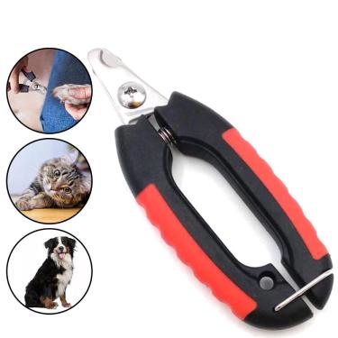 Imagem de Tesoura Alicate Cortador de Unhas Para Pets 14cm Cabo Anatômico Cachorros Médios e Grandes Gatos Roedores sutt AL1121