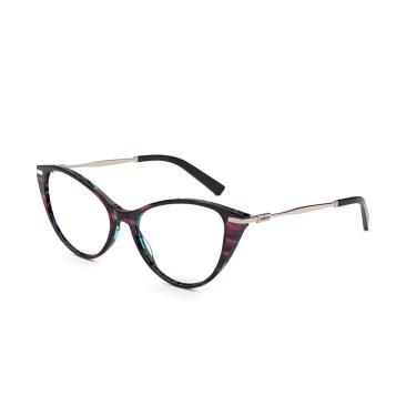 Imagem de Armação Óculos Colcci Rosa C6157c9358 Bordo Azul Translucido