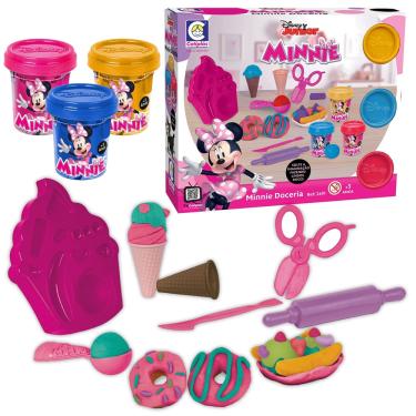 Imagem de Massinha De Modelar Doceria Da Minnie Disney Com Acessórios E Moldes Brinquedo - Cotiplás