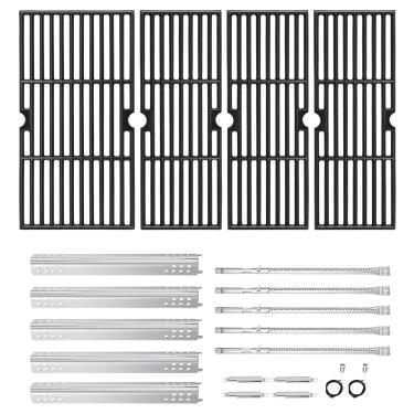 Imagem de Hiorucet Peças de grelha para queimador Charbroil Performance 5 463243518 463347518, 4 queimadores 463342119 463335517 463342118 463347017, 2 queimadores 463625219, 4636219, 4636219. 5217, Grelhas de