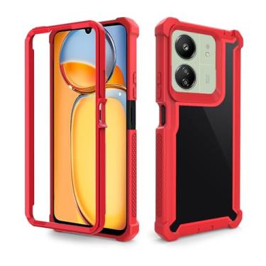 Imagem de Asuwish Capa de telefone para Xiaomi Redmi 13C 5G/13 C 4G/Poco C65 Capa robusta à prova de choque à prova de quedas protetora de corpo inteiro híbrido resistente celular de camada dupla acessórios C13