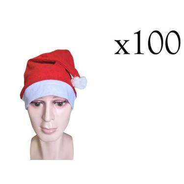 Imagem de Kit 100 Toucas Gorro Papai Noel Em Feltro Natal Fantasia - Lynx