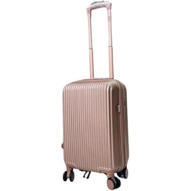 Imagem de Mala De Bordo Londres 10kgs Padrão Anac Para Viagem (Branca e Marrom) (rosé)