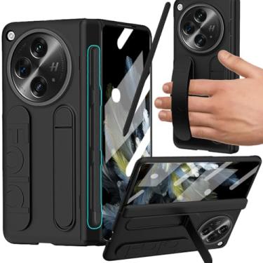 Imagem de YQODSZ Capa para OnePlus aberta com alça de pulso, [suporte para caneta S e caneta Stylus] Capa de telefone com tudo incluído com suporte de proteção de dobradiça protetor de tela capa de pulseira
