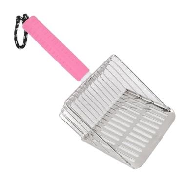 Imagem de Bolsa DE Ninhada DE Gato, Manípulo DE Cabeça Listrada DE Alça Destacável FATA FÁCIL DE LIMPAR DE LIMPE DE LIMPE DE AÇO DE AÇO INOXIMENTE para Caixa DE Areia para Caixa DE Areia