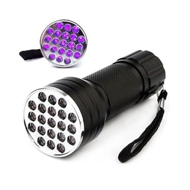 Imagem de Lanterna UV 395nm LED, Alumínio Aeronáutico, Ergonômica com Alça, 4 Pilhas AA (Não Incluídas) - 80150.058