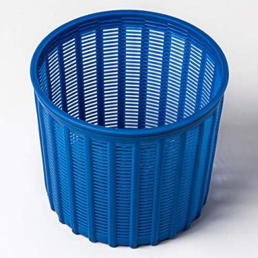 Imagem de Moldes de queijo para fazer queijo, suprimentos para fazer queijo, coalho, coalho, prensa de queijo de cabra, moldes para fazer queijo, queijo de cabra, vaca e queijo | 1 peça 2,5 kg azul