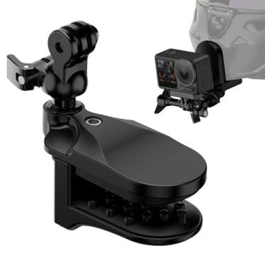Imagem de HAFOKO Suporte de braçadeira de queixo para capacete de motocicleta compatível com GoPro Hero 13, 12, 11, 10, 9, 8, 7, (2018), 6, Hero Black, Insta 360, Session, Xiaomi Yi, SJCAM