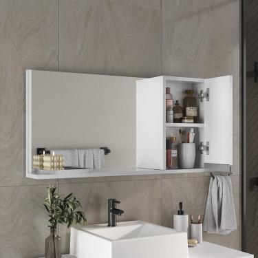 Imagem de Espelheira 80cm Branco Inteiro