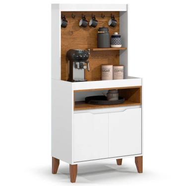 Imagem de Armário Multiuso Cantinho Do Café Flow 2 Portas Ej Móveis Branco