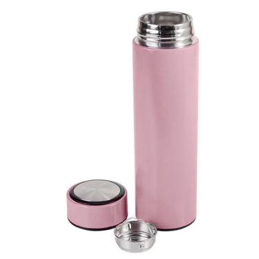 Imagem de Garrafa Térmica Inox 500ml Quente Frio Tampa Rosa Nº18